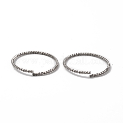 304 in acciaio inox anelli di salto aperto, anello di torsione, colore acciaio inossidabile, 21.3x1.1mm, diametro interno: 19mm