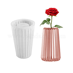 Moules en silicone pour vase conique, pour la résine UV, fabrication artisanale de résine époxy, blanc, 105x154mm, diamètre intérieur: 85 mm