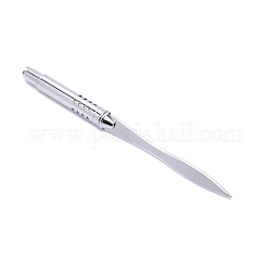Couteau de bureau portable en acier inoxydable, pour lettre ouverte, couleur inoxydable, 16x1.25 cm