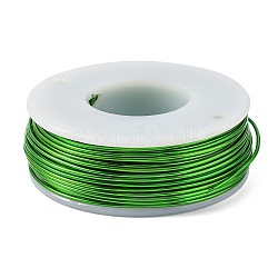 Круглая алюминиевая проволока, зеленый лайм, 18 датчик, 1 мм, около 23 м / рулон