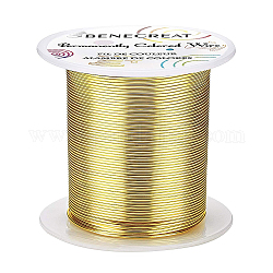Filo di rame tondo, per la creazione di gioielli avvolti in filo metallico, oro chiaro, 20 gauge, 0.8mm, circa 98.42 piedi (30 m)/rotolo