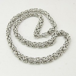 304 collane a catena bizantina uomini collana in acciaio inox, 22.44 pollice (57 cm)
