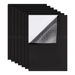 BENECREAT 8 Sheets 11.8x8.2inch EVA Paper Craft Foam Sheets 1mm Thick Black Foam Handicraft Stickers with Adhesive Back for Art Crafts, Cosplay, Scrapbooking