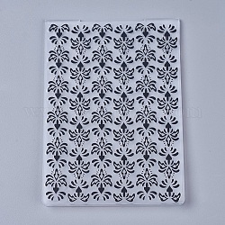 無色透明プラスチック製のスタンプ/シール  DIYスクラップブッキング/フォトアルバムデコレーション用  スタンプシート  花  ブラック  14.6x10.5x0.3cm