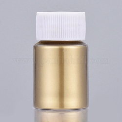 Poudre de mica nacré, pour la résine UV, fabrication de bijoux artisanaux en résine époxy et nail art, verge d'or, bouteille: 29x50 mm, environ 13~15 g / bouteille
