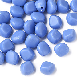 Opake Legierung Perlen, Nuggets, Kornblumenblau, 15.5x14x11 mm, Bohrung: 1.8 mm, ca. 380 Stk. / 500 g