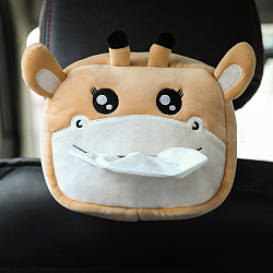 Porta pañuelos de fieltro para el asiento trasero del vehículo, organizador colgante de animales de dibujos animados, jirafa, 110x160x60mm