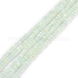 Natural Morganite Beads Strands, Faceted, Round, 2~2.5mm, Hole: 0.6mm, about 187pcs/strand, 15.28''(38.8~39.5cm)