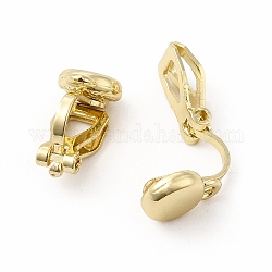 Risultati dell'orecchino a clip in lega, con anelli orizzontali, rotondo e piatto, oro, 15x7x9mm, Foro: 1 mm