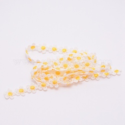 Spitzenbesatz, Spitzenband zum Nähen von Dekorationen, Sonnenblume, weiß, 1/2 Zoll (14 mm)
