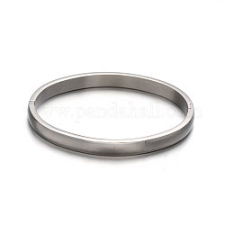 Unisex moda 304 braccialetti in acciaio inox, colore acciaio inossidabile, 53x64mm