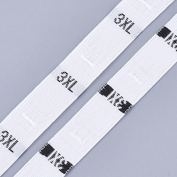 衣類サイズラベル（3xl）  ミシンバンド  服飾材料  サイズタグ  ホワイト  12.5mm  約10000個/袋 OCOR-S120B-01