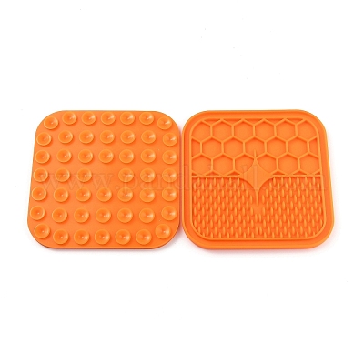 Dog Lick Mat with Suction Cups, 2 Pcs Slow Feeder Mat Silicone