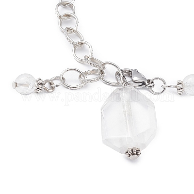 Природные и синтетические драгоценные камни маятники с заостренными чакрами PALLOY-JF02089-1