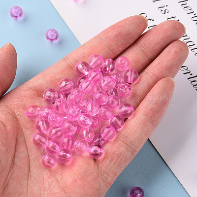 Прозрачные акриловые бусины&nbsp;MACR-S370-A8mm-708-1