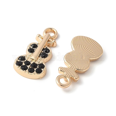 Подвески из сплава и страза PALLOY-E775-06G-1