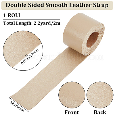 Двусторонние ленты из ПВХ из искусственной кожи длиной 2 м. SRIB-WH0011-127D-06-1