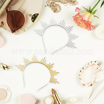 2 шт. 2-х цветные литые резинки для волос OHAR-CY0001-04-1