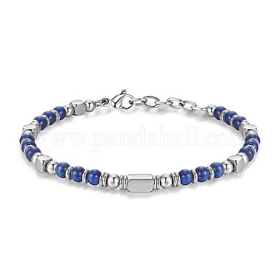 Регулируемые браслеты из нержавеющей стали 304 с бусинами из драгоценных камней FS-WG23DE2-14-1