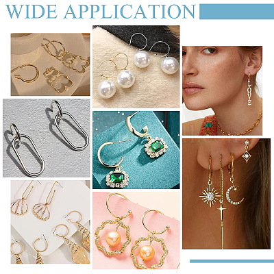 24 шт. серьги-гвоздики из нержавеющей стали 304 STAS-UN0057-81-1