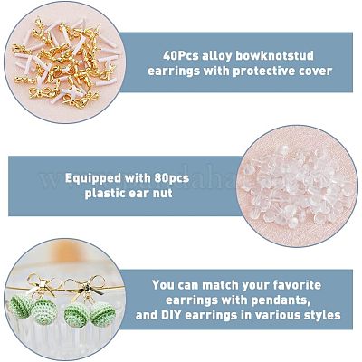 40 шт. Сплав серьги-гвоздики FIND-FH0005-80-1