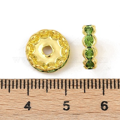 Латунные бусины разделители для поставки стразов&nbsp;RB-A014-L12mm-07G-1