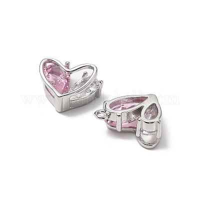 Латунные микро проложить кубического циркония подвески KK-A259-18P-03-1