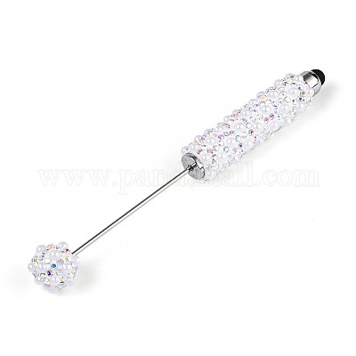 Стилус для сенсорного экрана с имитацией жемчуга и полимерной глиной AJEW-T013-06J-1