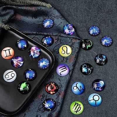 5set 5 стиля стеклянных кабошонов GGLA-SZ0001-20-1