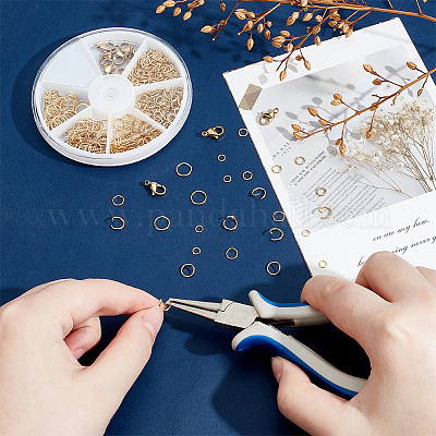 530 шт. 5 стиля открытых соединительных колец из нержавеющей стали 304 и 10 шт. карабинов STAS-WR0001-30B-1