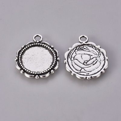 Сеттинги для кулона(кабошонов) X-PALLOY-A18941-AS-FF-1