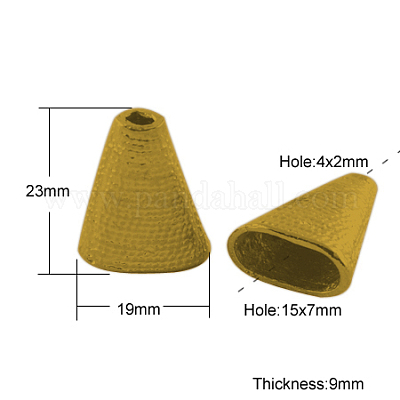 Тибетского стиля шарик конусов TIBEB-00957-AG-NR-1