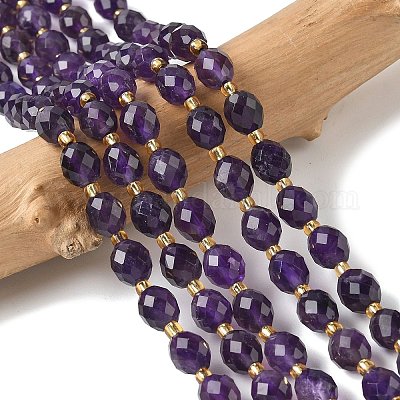 Natürlichen Amethyst Perlen Stränge&nbsp;G-F809-A32-01-1