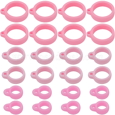 60шт. 3-х стильный силиконовый кулон SIL-GF0001-28C-1