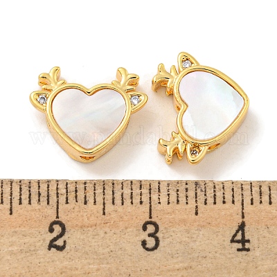 Латунные микропаве из прозрачного кубического циркония KK-P275-21G-1