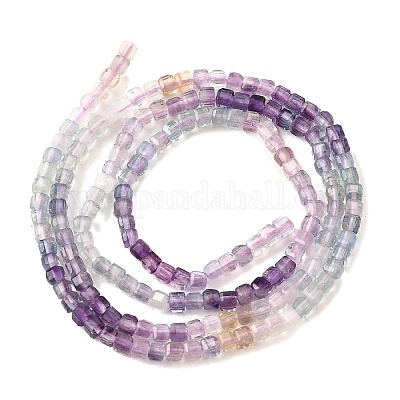 Природного флюорита бисер нитей G-G259-B01-2x2mm-1