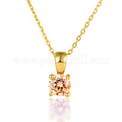 Серебряное геометрическое ожерелье с разноцветными цирконами s925 BI6349-1-1