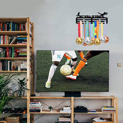 Superdant support de cintre de médaille de football afficher mon mur de la  renommée présentoir de