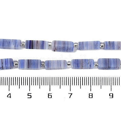 Бусы лэмпворк ручной работы LAMP-Q037-01B-07-1