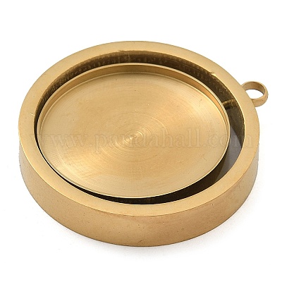 Оправы для подвесок из нержавеющей стали 304 в виде кабошонов STAS-M084-04G-1