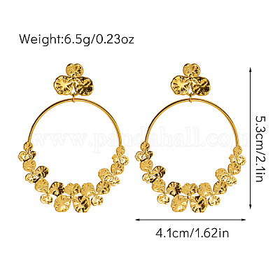 Серьги-гвоздики из нержавеющей стали 304 FS-WGEF041-03-1