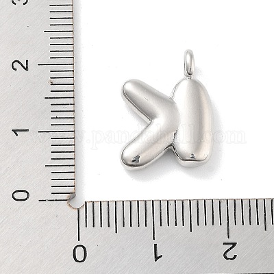 Подвески из латуни с покрытием стойки с буквами-шариками X-KK-C050-01P-K-1