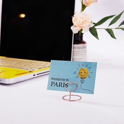 Держатели для карточек из углеродистой стали в стиле 18 шт. AJEW-SZ0001-80RG-1