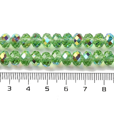 Прозрачные гальванические бусины с цветным покрытием ab EGLA-H104-06J-1