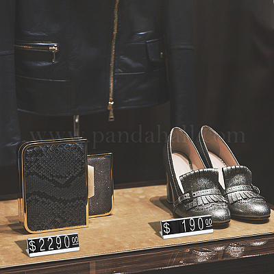 4 шт. 2-х цветные настольные подставки для вывесок из алюминиевого сплава ODIS-GA0001-42A-1