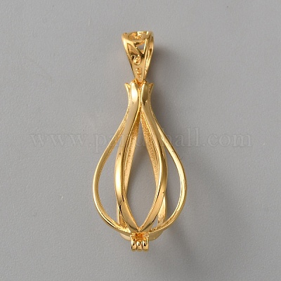 925 подвеска-клетка из бисера из стерлингового серебра STER-WH0005-46A-G-1