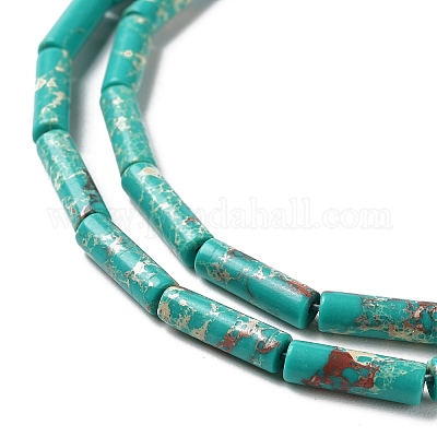 Синтетические окрашенные нити императорской яшмы G-D077-B01-04-1