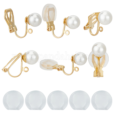 Латунные клипсы серьги KK-BBC0012-41-1