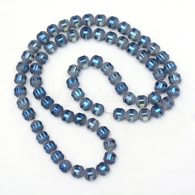 Chapelets de perles en verre électroplaqué&nbsp;X-EGLA-S131-10mm-A04-1