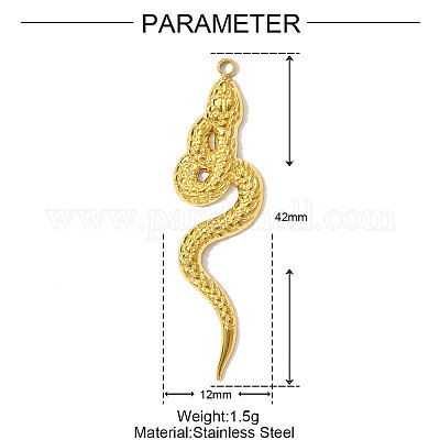 Подвески из нержавеющей стали 304 STAS-OY001-10G-1